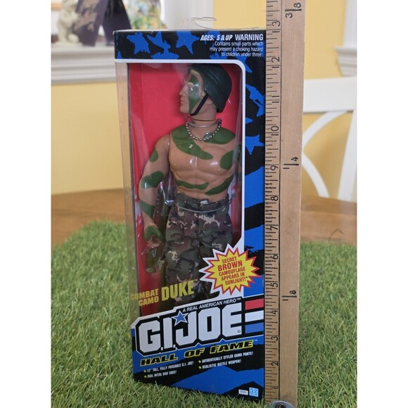 Vtg G.I Joe 1993 Hasbro Combat Camo Duke Hall of Fame Action Figure New Sealed - Picture 3 of 12